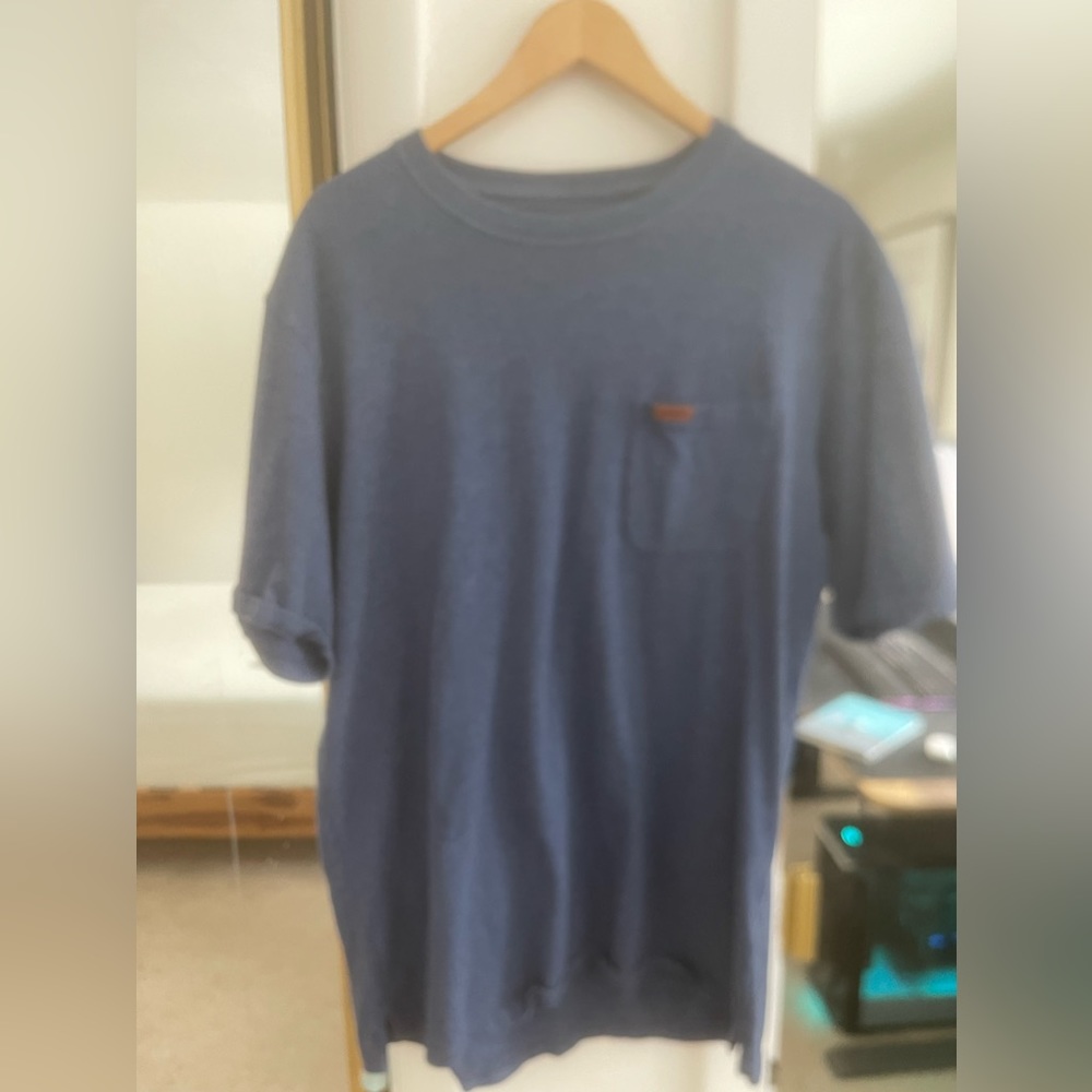 Blue Pendleton T w/ pocket